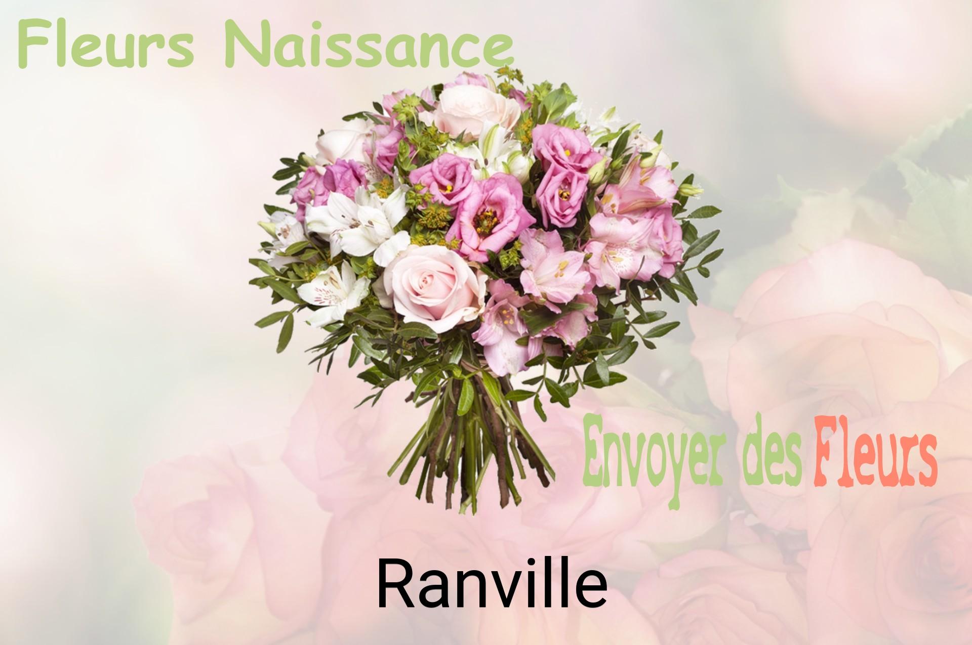 Bouquet de fleurs de naissance livré à Ranville